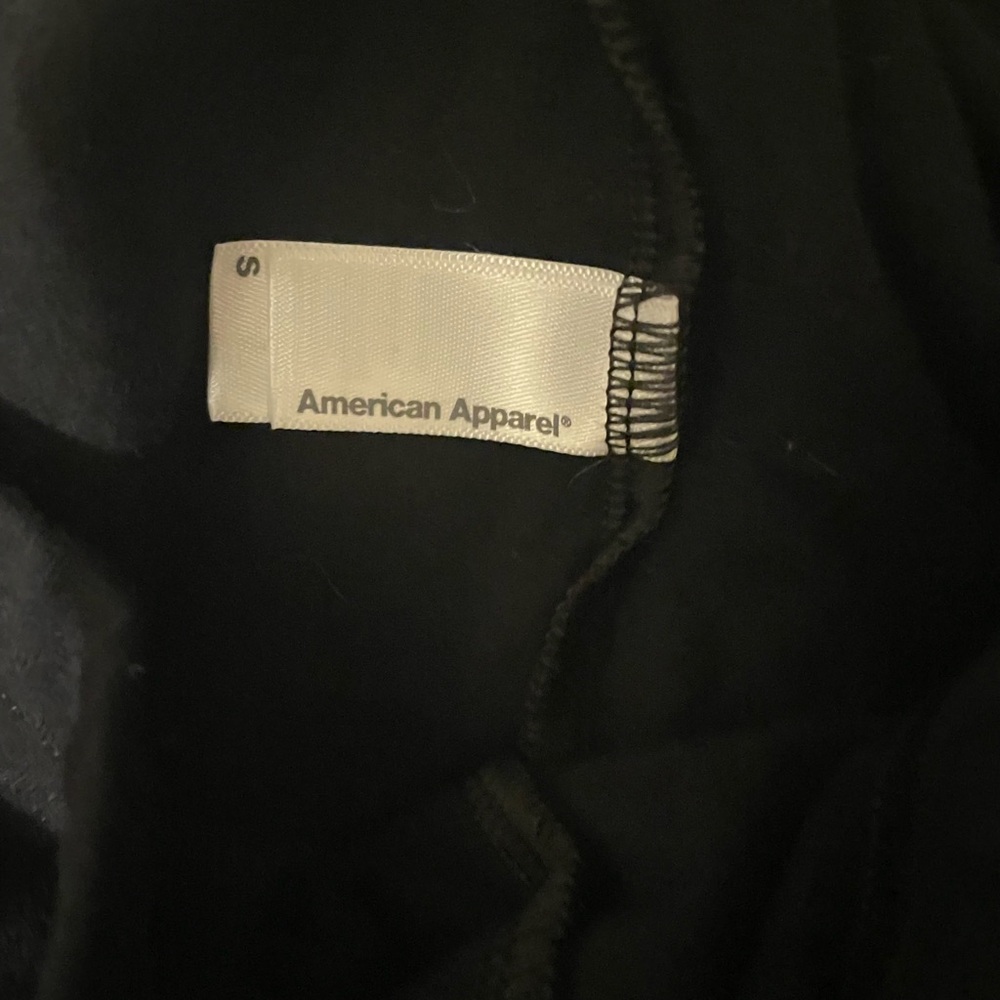 American Apparel Black Cut-Out High-Waisted Leggins - Picture 4 of 5